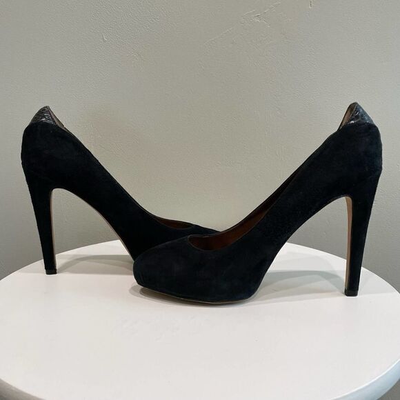 Sam Edelman Yasmine Black Suede Heels - Size: 7.5 - Picture 13 of 14